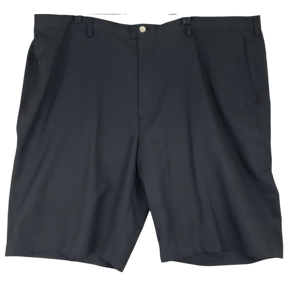 Peter Millar Crown Sport Shorts Men 48 Black Golf Performance Classic